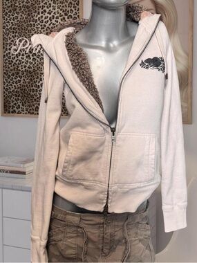 Roots Vintage Y2K Faux-Fur Lined Hoodie